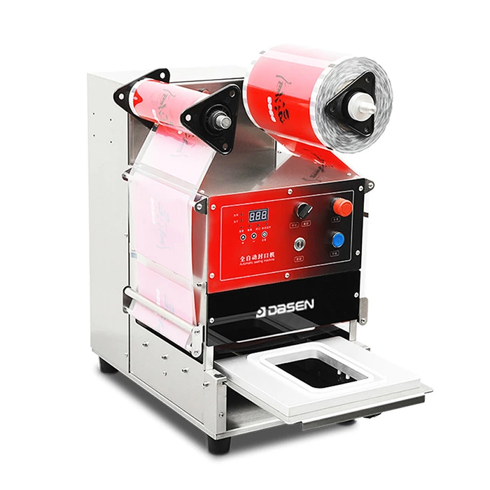 Tray and cup sealing machine